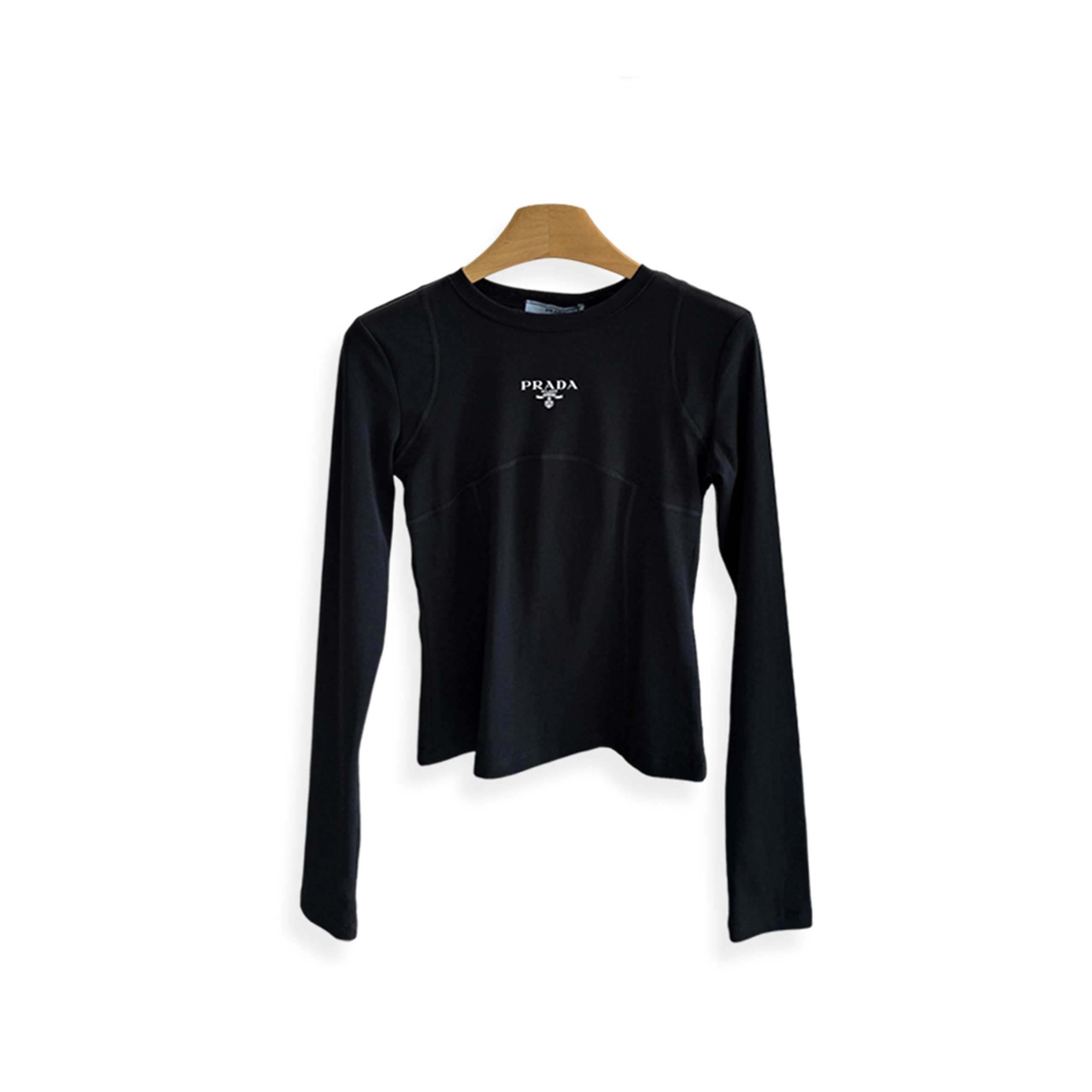 PRADA LETTER PRINT LONG-SLEEVE BASE LAYER 